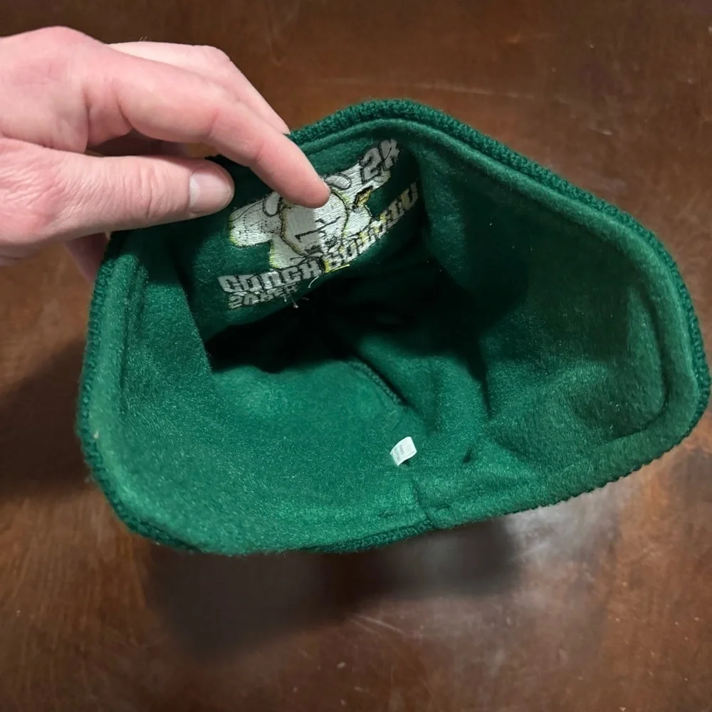 Vintage Super Couch Potato Green Winter Hat One Size Fits Most KC Caps